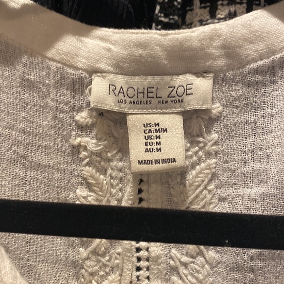 Rachel Zoe NWOT oversized boho white tunic top M - Picture 2 of 4